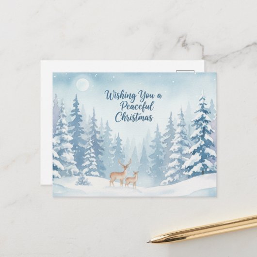 Vintage Christmas Postcard Postkarte (Vorderseite/Rückseite Beispiel)