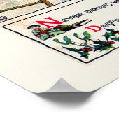 VINTAGE CHRISTMAS POSTER (Ecke)