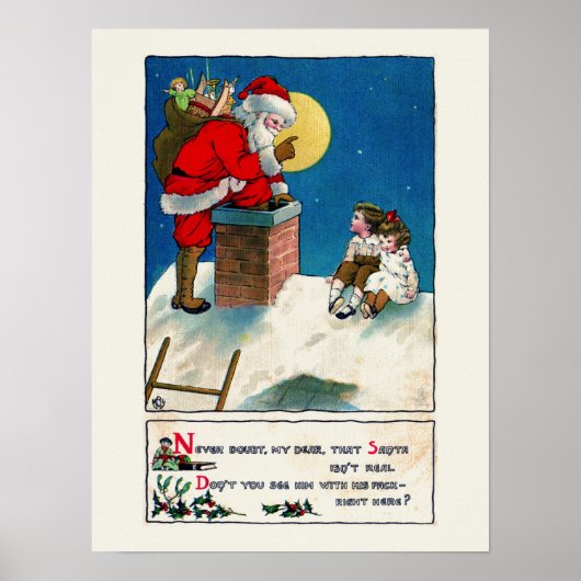 VINTAGE CHRISTMAS POSTER (Vorne)