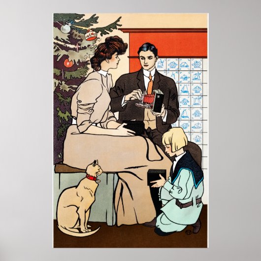 Vintage Christmas Poster (Vorne)
