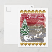 Vintage Christmas  Postkarte (Vorne/Hinten)