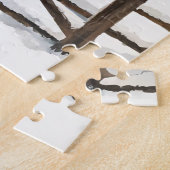 Vintage Christmas Red Truck, Barn, Land Puzzle (Seite)