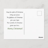 Vintage Christmas Road Trip Postkarte (Rückseite)