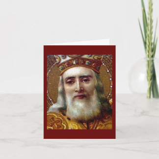 Vintage Christmas Saint Nicholas Feiertagskarte