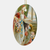 Vintage Christmas Saint Nicholas Keramikornament (Rechts)