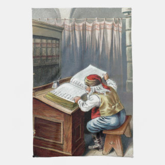 Vintage Christmas, Saint Nicholas Naughty or Nice  Geschirrtuch