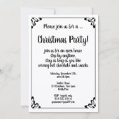 Vintage Christmas, Saint Nicholas on the Rooftop Einladung (Rückseite)