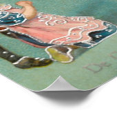 Vintage Christmas Saint Nicholas Poster (Ecke)