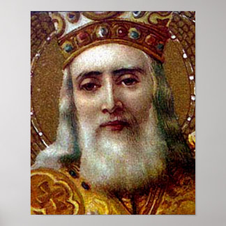 Vintage Christmas Saint Nicholas Poster