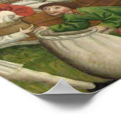 Vintage Christmas Saint Nicholas Poster (Ecke)