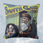 Vintage Christmas, Santa Claus and His Works Book Kissen<br><div class="desc">Vintage illustration Merry Christmas holiday design featuring cover art from the book Santa Claus and His Works. Published by McLoughlin Brothers in 1889. The story tells of Santa's work making toys for all the good little boys and girls around the world. This Victorian Era image shows a classic an old...</div>