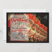 Vintage Christmas Santa Paper Einladung (Vorderseite)