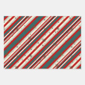 Vintage Christmas Santa’s Boots & Bows Geschenkpapier Set (Vorderseite 2)