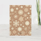 Vintage Christmas Scene Feiertagskarte (Rückseite)