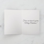 Vintage Christmas Scene Feiertagskarte (Innenseite)