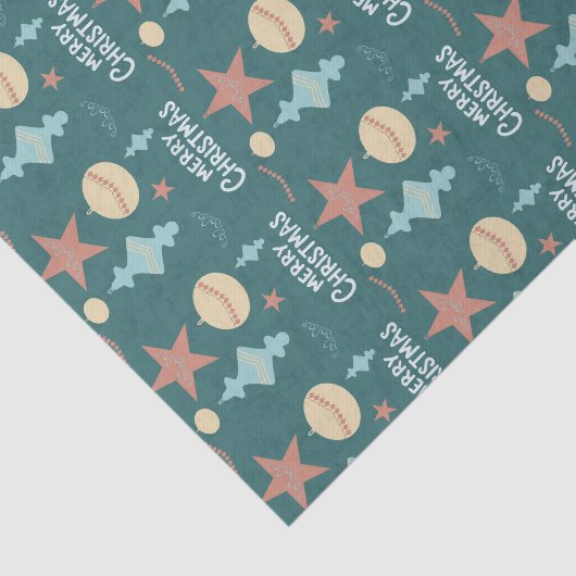 Vintage Christmas Seidenpapier (Ausschnitt)