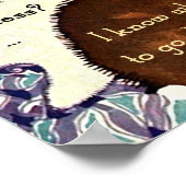 Vintage Christmas Shopaholic Poster (Ecke)