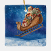 Vintage Christmas Sleigh Ornament | Cozy Nostalgic (Vorderseite)