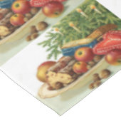 Vintage Christmas Snack Tischdecke (Schrägansicht)