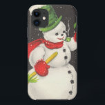 Vintage Christmas Snowman Case-Mate iPhone Hülle<br><div class="desc">Vintage Weihnachts-Schneemann iPhone 5 Fall,  perfekt Gehäuse,  um Ihr elektronisches Gadget rechtzeitig für die Feriensaison aufhellen - Vintage Produkte von zazilicious</div>