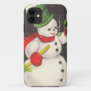 Vintage Christmas Snowman Case-Mate iPhone Hülle