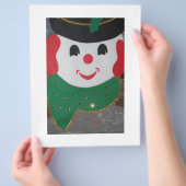 Vintage Christmas Snowman Flyer (Hand)