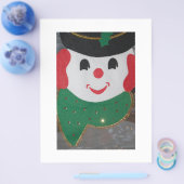 Vintage Christmas Snowman Flyer (Einzeln)