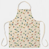 Vintage Christmas String Lights Retro Schürze (Vorderseite)