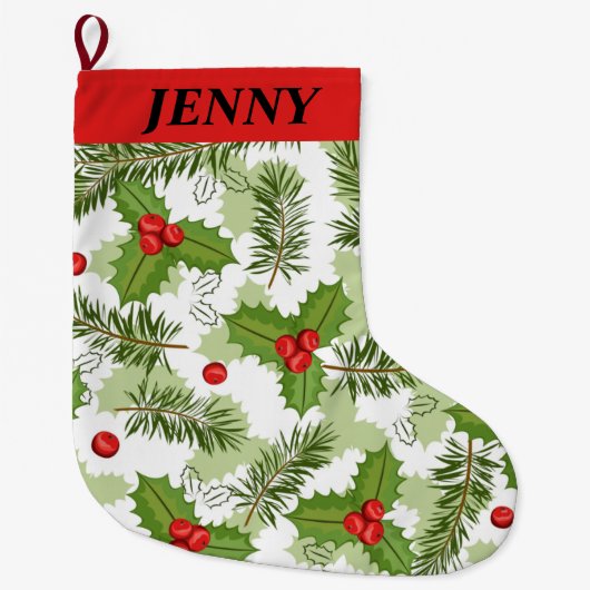 VINTAGE CHRISTMAS Strumpf Großer Weihnachtsstrumpf (Vorderseite)