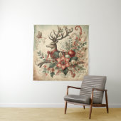 Vintage Christmas Tapestry Wandteppich (Beispiel)