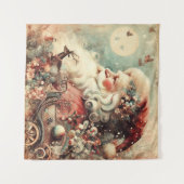 Vintage Christmas Tapestry Wandteppich (Vorderseite (Horizontal))