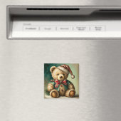 Vintage Christmas Teddy Bär Magnet (In Situ (Geschirrspüler))