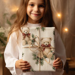 Vintage Christmas Teddy Bears Geschenkpapier Set<br><div class="desc">Begeben Sie sich mit unserem "Vintage Christmas Teddy Bears Red Wrapping Paper" in eine vergangene Ära feierlicher Nostalgie. Dieses herzerwärmende Design vereint den zeitlosen Charme der klassischen Feierlichkeiten, die mit bezaubernden Teddybären geschmückt sind, die in der Weihnachtszeit des Jahrgangs geschmückt sind. Der rote Hintergrund Set ist die perfekte Bühne für...</div>