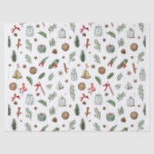 Vintage Christmas Tissue Paper Seidenpapier (Vorderseite)