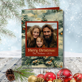 Vintage Christmas Tree Foil Frohe Weihnachtsfeier