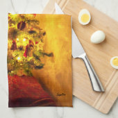 Vintage Christmas Tree Küchentuch (Viertel Falte)