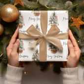 Vintage Christmas Tree | Merry Christmas Geschenkpapier