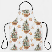 Vintage Christmas Tree | Merry Christmas Schürze (Vorderseite)
