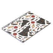 Vintage Christmas Tree Poinsettia Notizblock (Linke Seite)