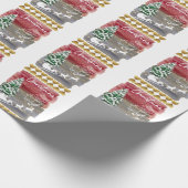 Vintage Christmas trees  Geschenkpapier (Ecke)