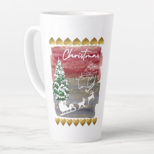 Vintage Christmas trees  Milchtasse (Linke Ecke)