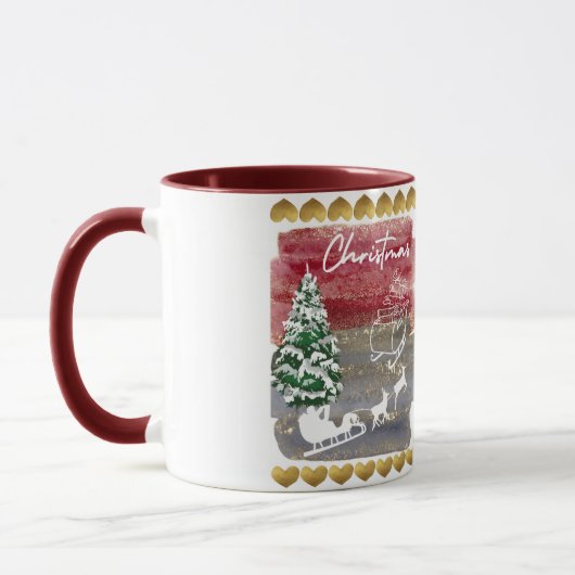 Vintage Christmas trees  Tasse (Links)