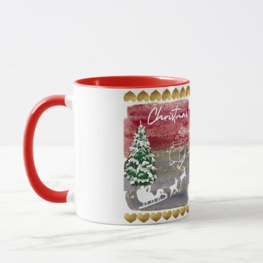 Vintage Christmas trees  Tasse (Links)