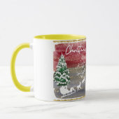 Vintage Christmas trees Tasse (Links)