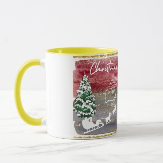 Vintage Christmas trees  Tasse (Links)