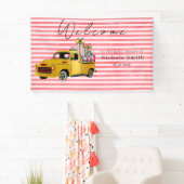 Vintage Christmas Truck Brautparty Begrüßungszeich Banner (Insitu)