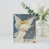 Vintage Christmas Viktorianisch Angels Einladung (Stehend Vorderseite)