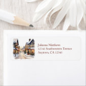 Vintage Christmas Village Street (Insitu)