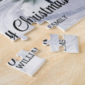 Vintage Christmas Village Szene Puzzle (Seite)