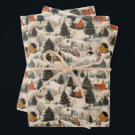 Vintage Christmas Village Wrapping Paper Geschenkpapier Set<br><div class="desc">Machen Sie Ihre Weihnachtsgeschenke mit unserem festlichen Weihnachtsverpackungspapier ganz besonders. Es ist der beste Weg,  diesen besonderen Menschen zu zeigen,  den Sie interessieren,  mit einem wunderschön verpackten Geschenk,  das sie lieben werden.</div>